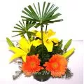 Arreglos Florales con Gerberas y Lirios domicilio Bogota