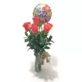 7 Rosas Peluche y Globo