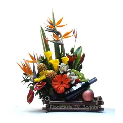 Anchetas con Frutas y Flores en Bogota a Domicilio