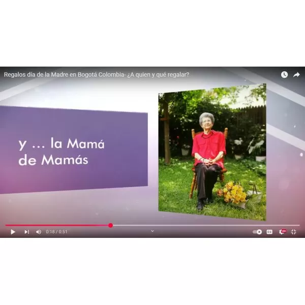 Vídoo a quien regalarle el día de la Madre en Bogotá