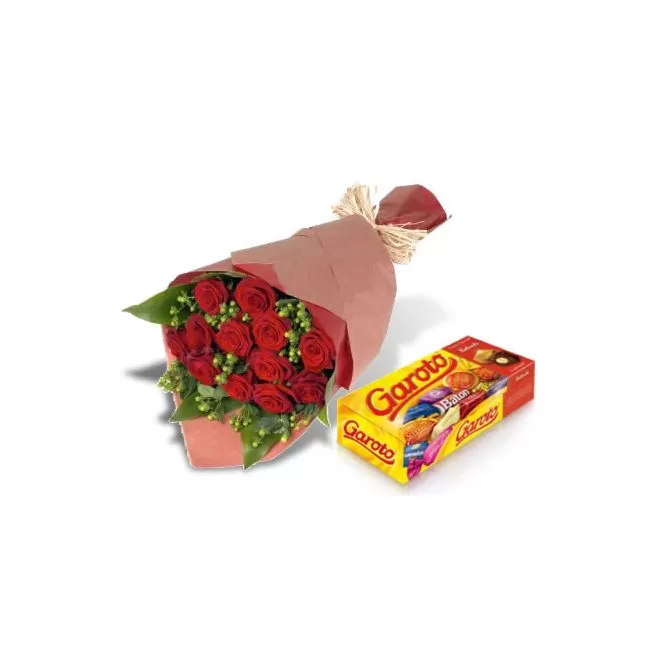 Bouquet Rosas + Garotos a Domicilio Bogota Colombia Online