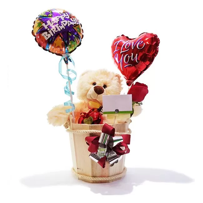 Balde, Peluche, Globos, Chocolates y Rosa a Domicilio en Bogota