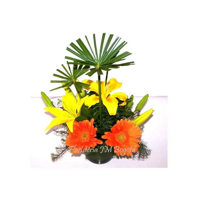 Arreglos Florales con Gerberas y Lirios Domicilio Bogota