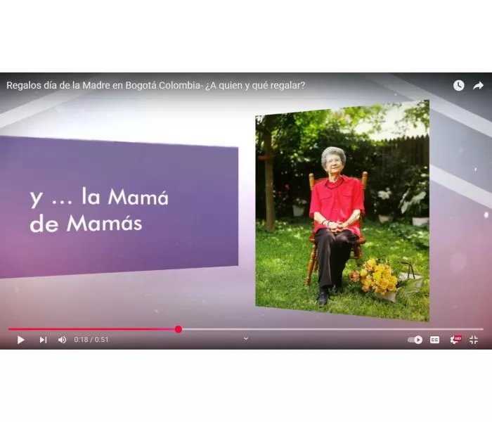 Vídoo a quien regalarle el día de la Madre en Bogotá Vídoo a quien regalarle el día de la Madre en Bogotá