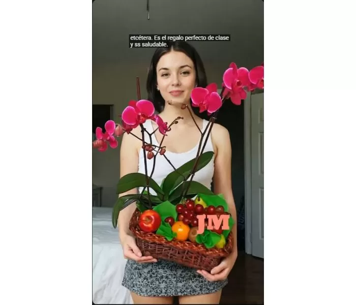 Combo Orquídea y Frutas Floristería JM Combo Orquídea y Frutas Floristería JM